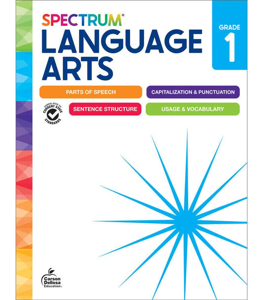 Carson Dellosa Spectrum Language Arts Workbook, Grade 1