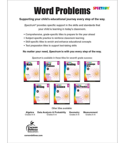 Carson Dellosa Education - Word Problems, Grade 7