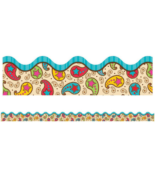 Carson Dellosa Education - Paisley Power Scalloped Bulletin Board Borders