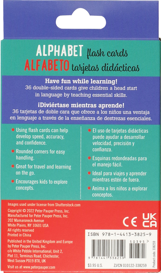 Bilingual Alphabet Flash Cards (English/Spanish)