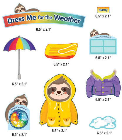 One World Dress Me for the Weather Bulletin Board Set