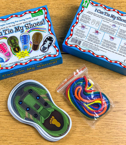 Carson Dellosa Education - I Can Tie My Shoes Lacing Cards