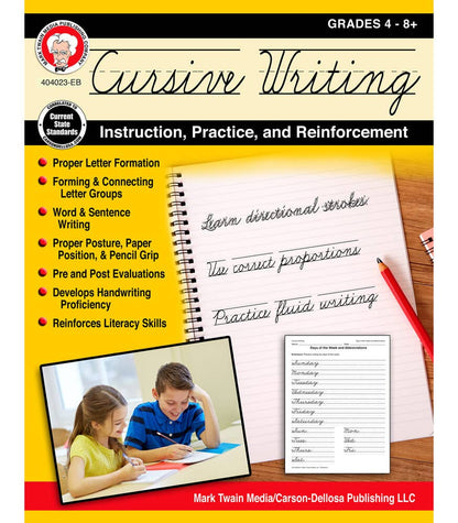 Carson Dellosa Education - Cursive Writing: Instruction, Practice, Reinforce, Gr 4-9