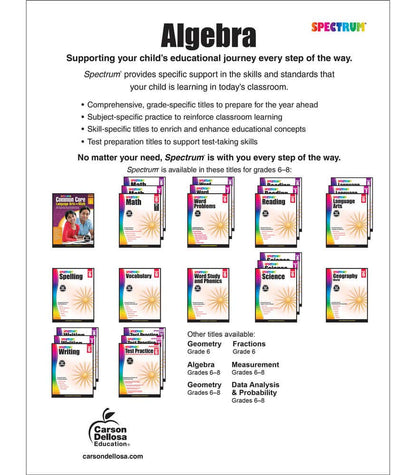 Carson Dellosa Education - Spectrum Algebra