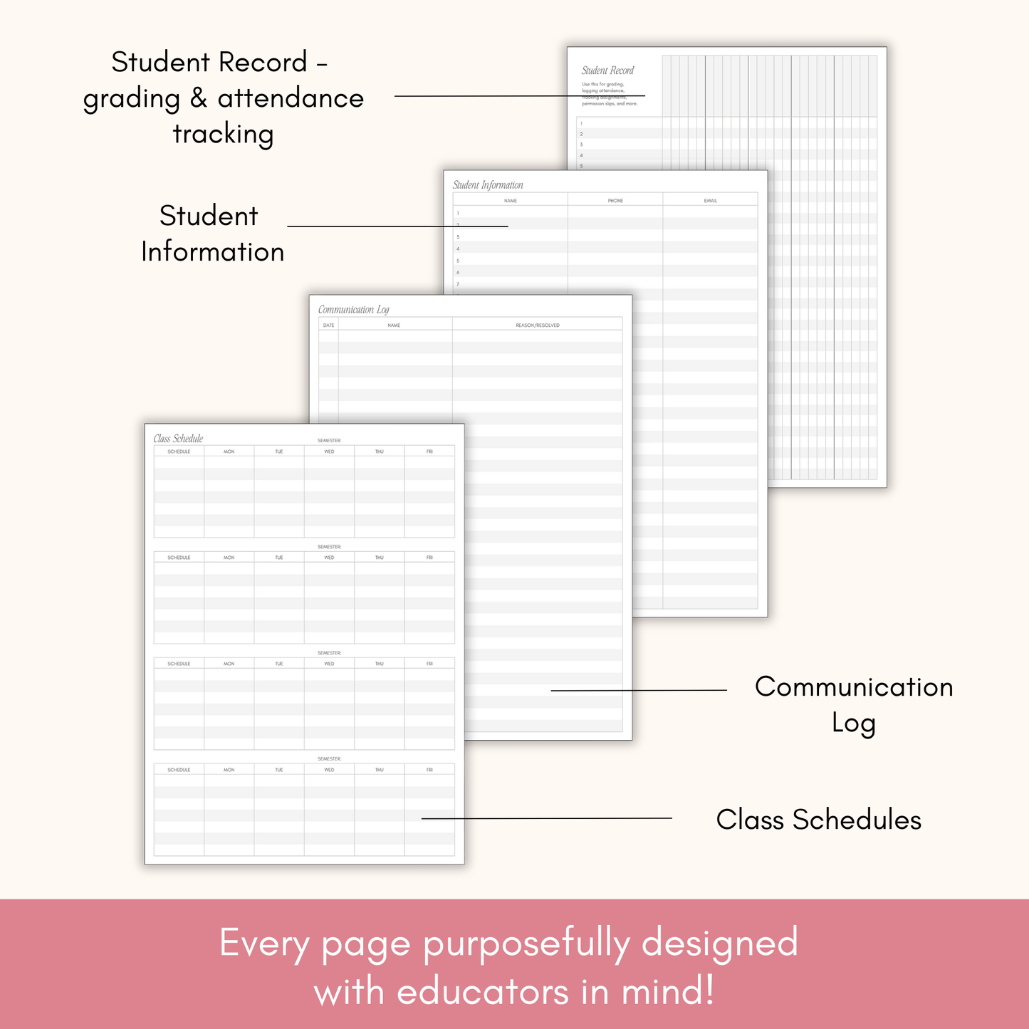 Lamare - Lamare Teacher Planner & Gradebook – Lesson Plan & Organizer: Blue