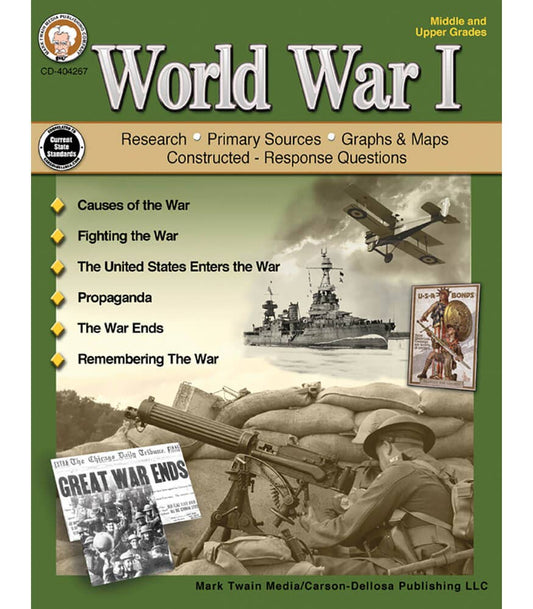 Carson Dellosa Education - World War I, Grades 6 - 12