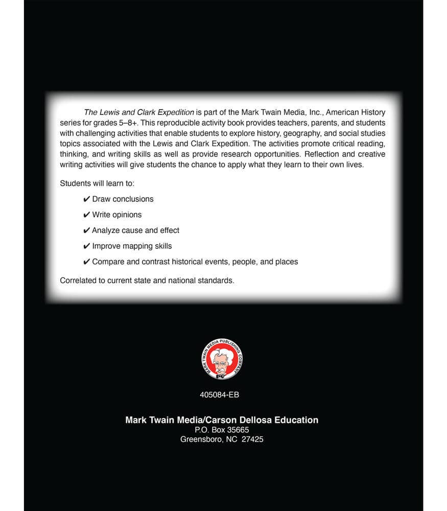 Carson Dellosa Education - Lewis and Clark Expedition Workbook