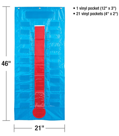 Carson Dellosa Education - Thermometer/Goal Gauge Pocket Chart