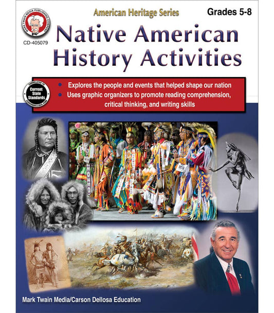 Carson Dellosa Education - Native American History Activities Workbook, Grades 5 - 8