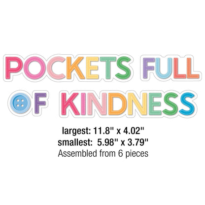 Crafty and Cool Pockets Full of Kindness Bulletin Board Set