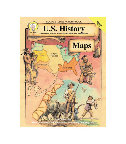 Carson Dellosa Education - U.S. History Maps, Grades 5 - 8