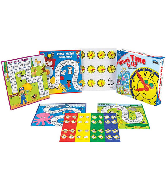 Carson Dellosa Education - What Time Is It? Board Game, Ages 5 - 8
