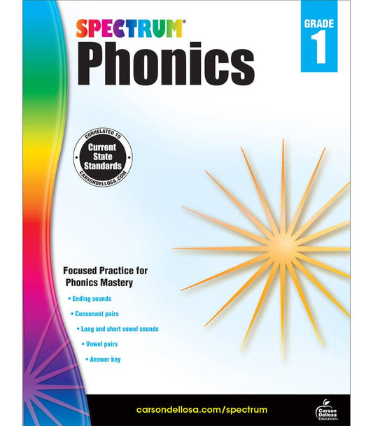 Carson Dellosa Education - Spectrum Phonics, Grade 1