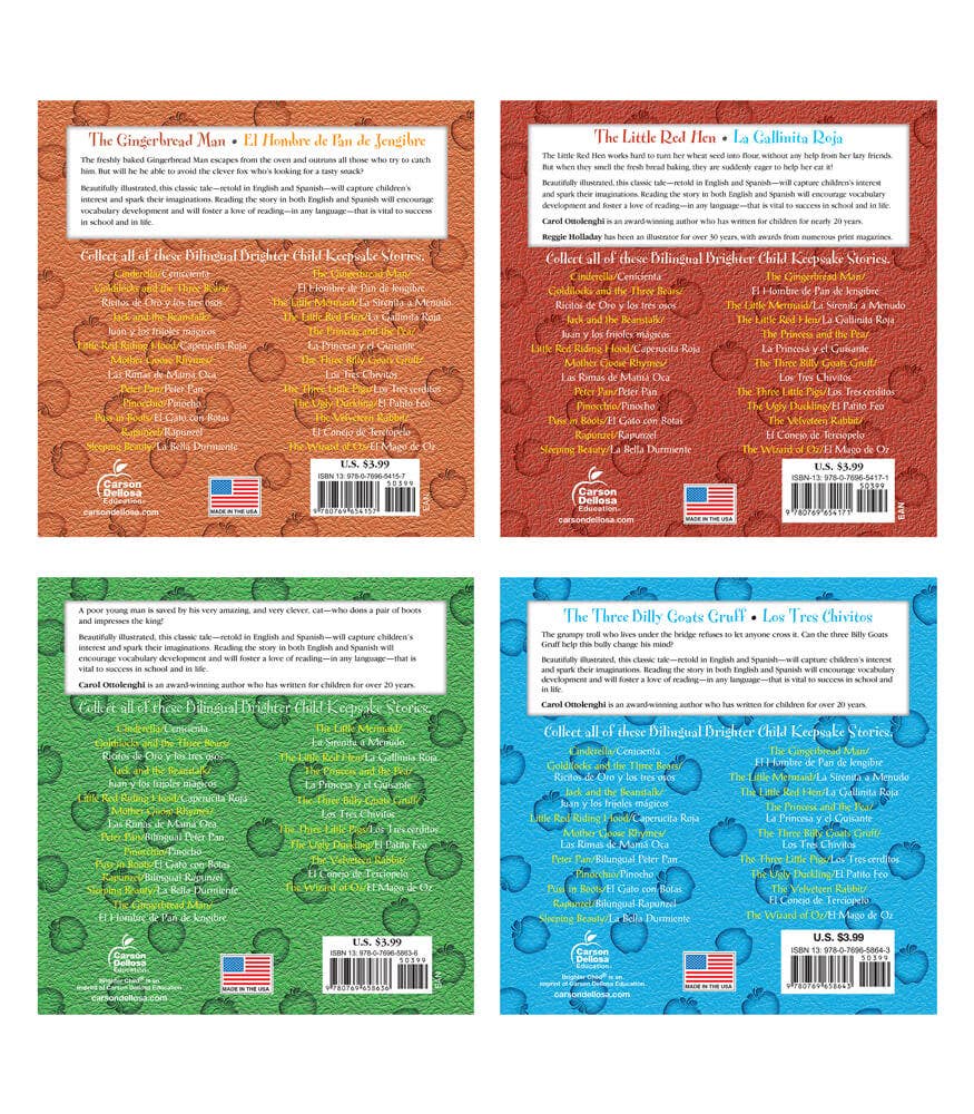 Carson Dellosa Education - Classic Fairy Tales Collection 2 Bilingual