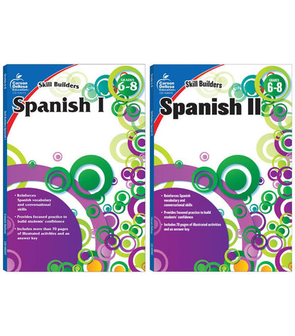 Carson Dellosa Education - Skill Builders Spanish Grades 6-8