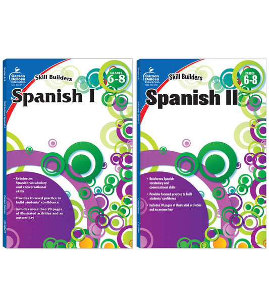 Carson Dellosa Education - Skill Builders Spanish Grades 6-8