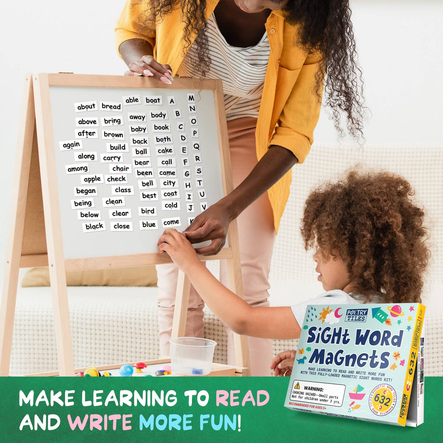 Poetry Tiles Sight Word Magnets Kit - 632 Sight Words