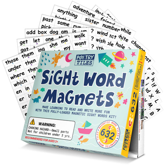 Poetry Tiles Sight Word Magnets Kit - 632 Sight Words