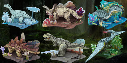 Dinosaur 3D Puzzles EPS Foam Puzzle Sets, Six Types - Random