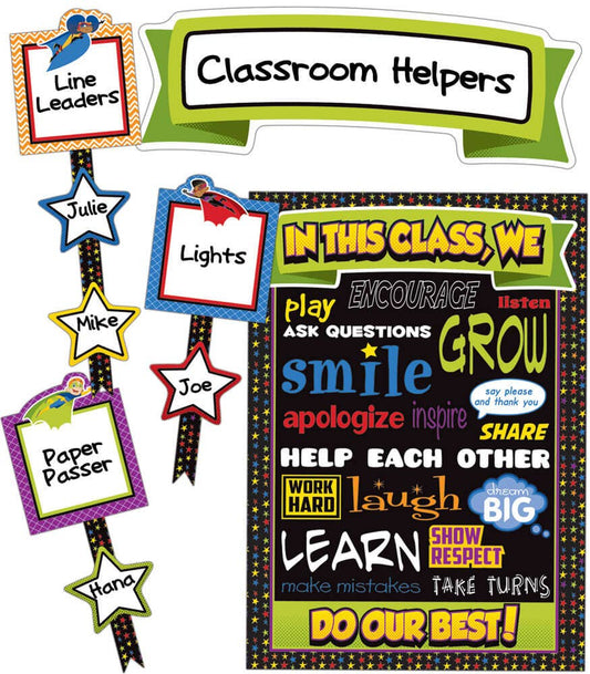 Super Power Classroom Management Bulletin Board Set