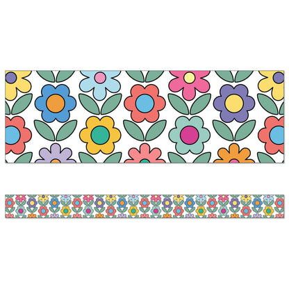 Happily Ever Elementary Retro Remix Flowers Straight