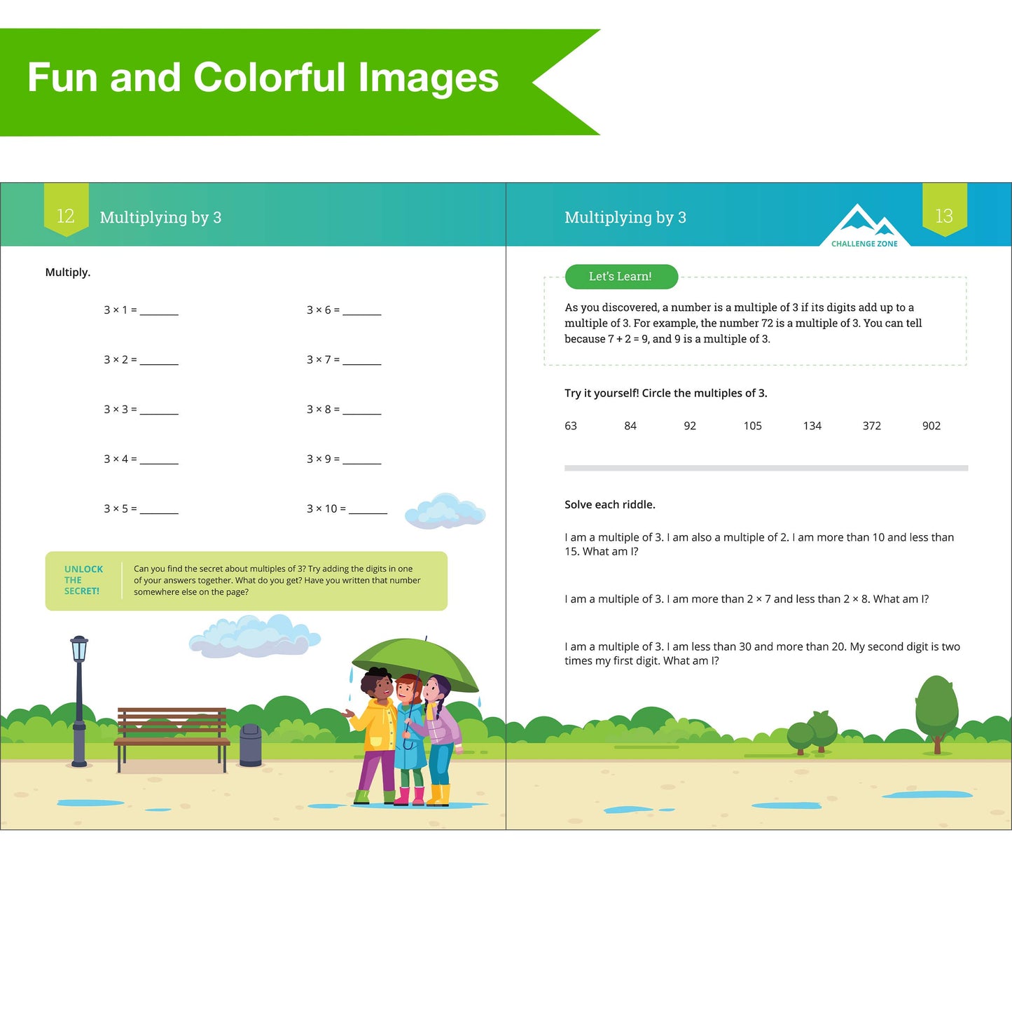 Carson Dellosa Education - IXL Math Workbook: Grade 3 Multiplication
