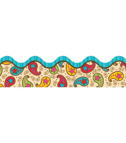 Carson Dellosa Education - Paisley Power Scalloped Bulletin Board Borders