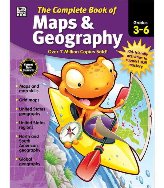 Carson Dellosa Education - Complete Book of Maps & Geography, Grades 3 - 6