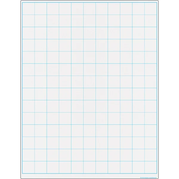 Graphing Grid 1½ Inch Squares Write-On/Wipe-Off Chart
