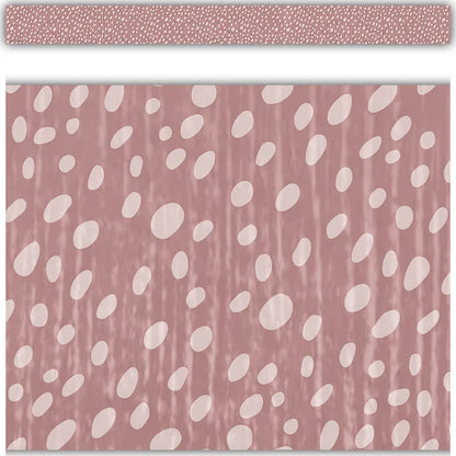 Classroom Cottage Vintage Rose Dots Straight Border Trim