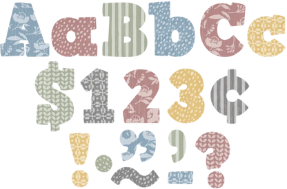 Classroom Cottage Bold Block 4" Letters Combo Pack