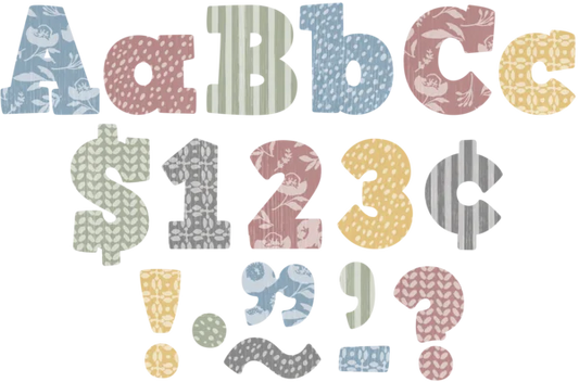 Classroom Cottage Bold Block 4" Letters Combo Pack
