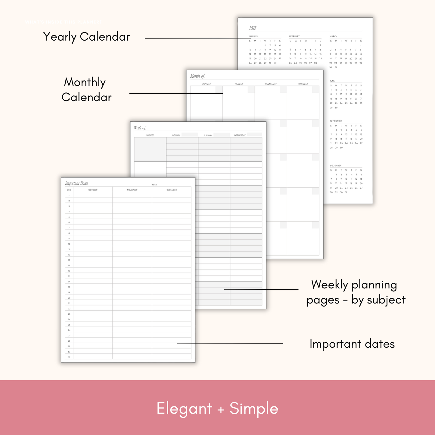 Lamare Teacher Planner & Gradebook – Lesson Plan & Organizer: Blue