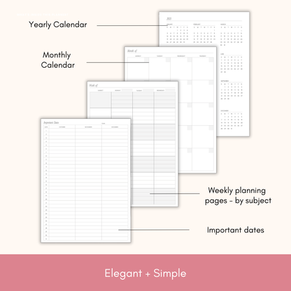Lamare Teacher Planner & Gradebook – Lesson Plan & Organizer: Blue