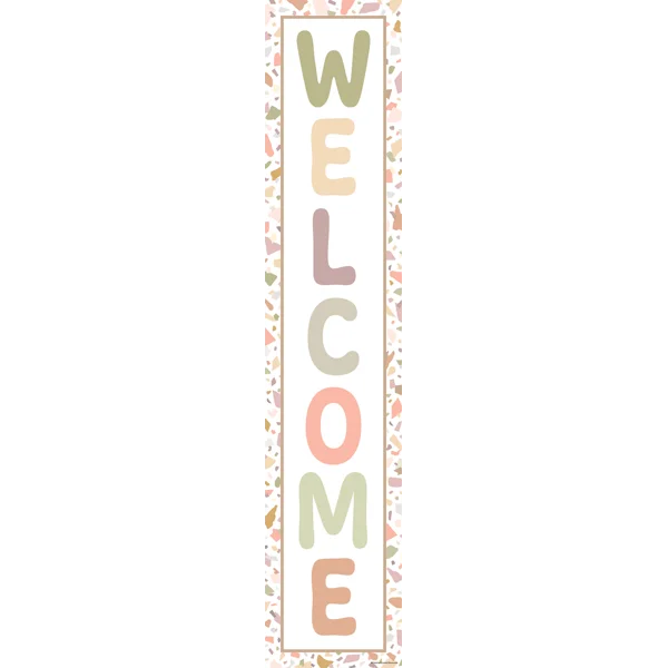 Terrazzo Tones Welcome Banner