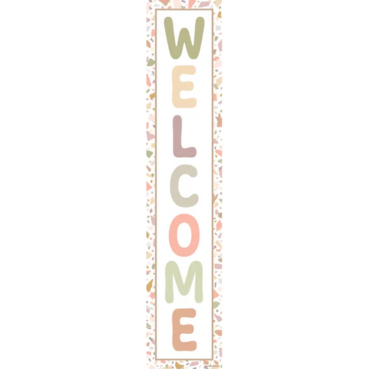 Terrazzo Tones Welcome Banner