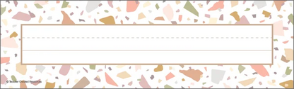 Terrazzo Tones Flat Name Plates