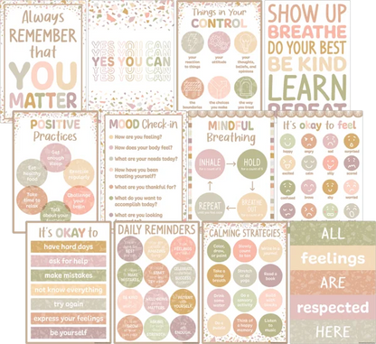 Terrazzo Tones Positive Practices Small Poster Pack