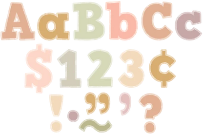 Terrazzo Tones Bold Block 4" Letters Combo Pack