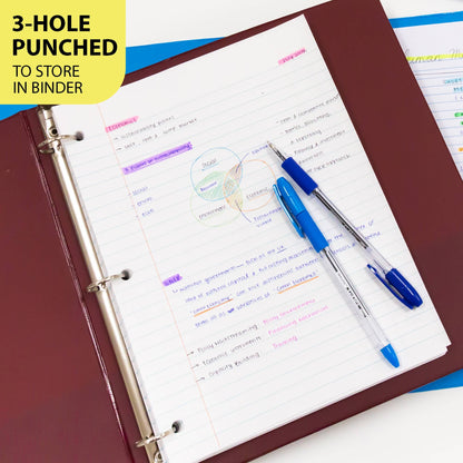 Filler Paper College Ruled 100 Ct