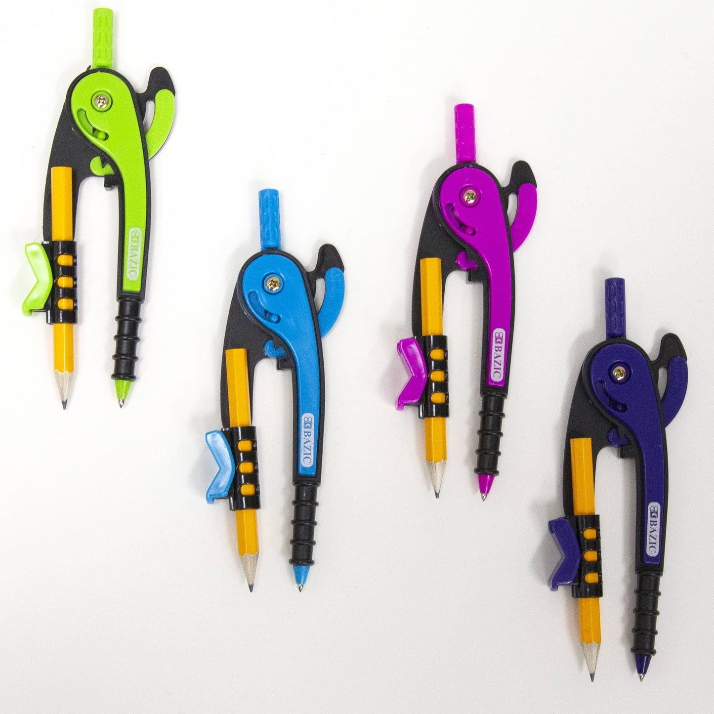 Colored Scale-Arm Compass, 6" Protractor Set