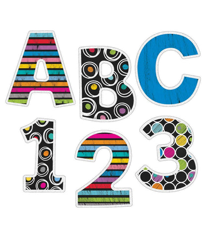 Carson Dellosa Education - Colorful Chalkboard Bulletin Board Letters: 76 Pieces