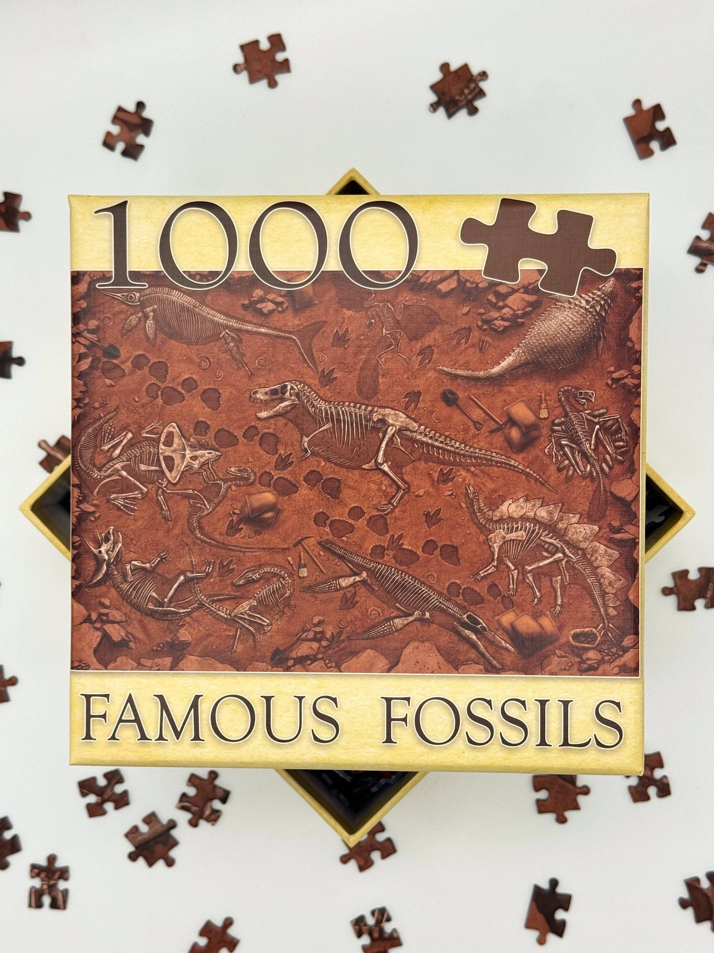 "Famous Fossils" Paleontology Puzzle (1k)