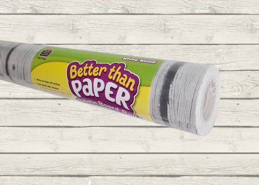 Better Than Paper Bulletin Board Roll - White Wood