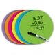 Spot On Dry-Erase Desktop Writing Spots Bright Circles - 10-1/2"