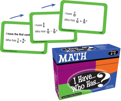I Have, Who Has Math Game Grade 4-5