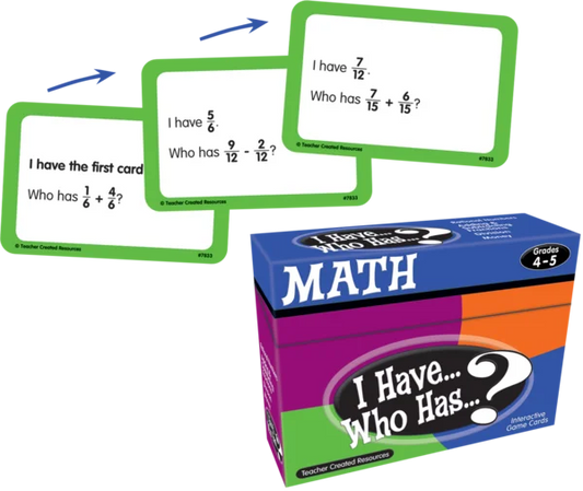 I Have, Who Has Math Game Grade 4-5