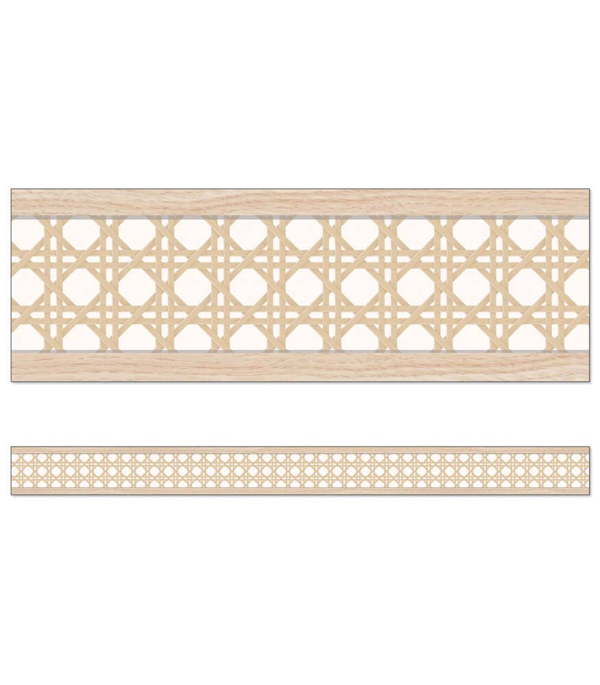 Carson Dellosa Education - True to You Woven Cane Straight Bulletin Board Borders
