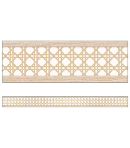 Carson Dellosa Education - True to You Woven Cane Straight Bulletin Board Borders