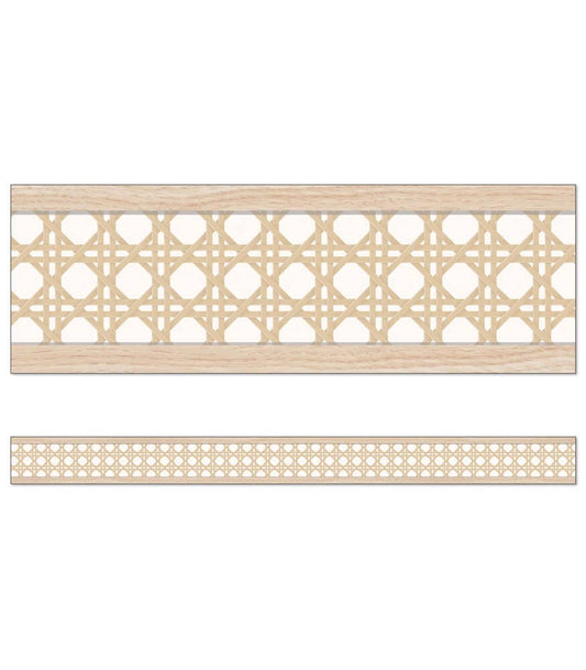 Carson Dellosa Education - True to You Woven Cane Straight Bulletin Board Borders